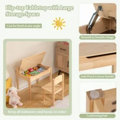 Costway Toddler Multi Activity Table With Chair Kids Art & Crafts Table With Paper Roll Holder 17 Costway Toddler Multi Activity Table With Chair Kids Art & Crafts Table With Paper Roll Holder -Children Furniture Store GUEST 9512eb77 bb09 4dca aa08 02484bafae1f