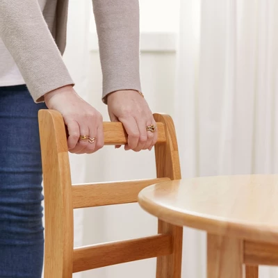 ECR4Kids Three Rung Ladderback Chair, Classroom Seating, Natural, 2-Pack 9 ECR4Kids Three Rung Ladderback Chair, Classroom Seating, Natural, 2-Pack - Image 7