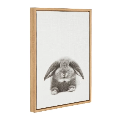 24" X 18" Rabbit Framed Canvas Art - Uniek 3 24" X 18" Rabbit Framed Canvas Art - Uniek