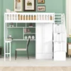 Twin Size Loft Bed With Shelf, Drawers, Desk And Wardrobe - ModernLuxe -Children Furniture Store GUEST 99a794e7 7864 42b8 9136 163d0fa9b243