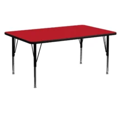 Emma And Oliver 24x60 Rectangle HP Laminate Adjustable Preschool Activity Table -Children Furniture Store GUEST 9a603693 23d7 4d4d 8a7c 9d9fc627908e 1