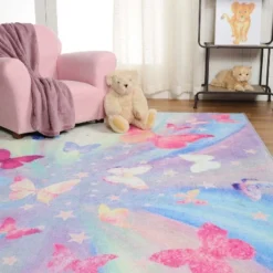 Butterfly Colorful Kids Playroom Nursery Washable Indoor Area Rug By Blue Nile Mills 18 Butterfly Colorful Kids Playroom Nursery Washable Indoor Area Rug By Blue Nile Mills -Children Furniture Store GUEST 9a60dd6e ce62 4d01 80f3 abc7befd1124