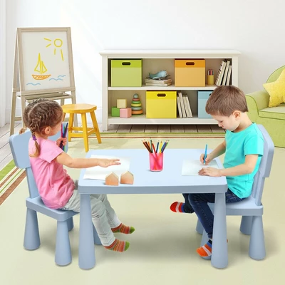 Costway Kids Table & 2 Chairs Set Toddler Activity Play Dining Study Desk Baby Gift 3 Costway Kids Table & 2 Chairs Set Toddler Activity Play Dining Study Desk Baby Gift