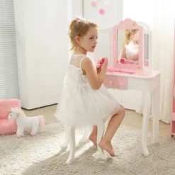 Fashion Twinkle Star Gisele Play Vanity Set Pink/White - Teamson Kids 19 Fashion Twinkle Star Gisele Play Vanity Set Pink/White - Teamson Kids -Children Furniture Store GUEST 9b664e79 cedf 4691 a77b 5c50ef4cd526