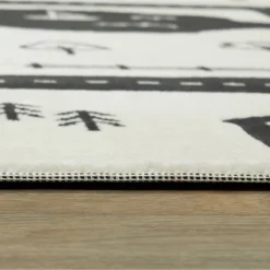 4'1"x5'6" Roadmap Black/White Rug - Balta Rugs -Children Furniture Store GUEST 9b9dea0a ef52 45e8 91d3 fa20afb79fb5