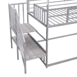 Twin Over Twin Metal Bunk Bed House Bed With Slide And Staircase-ModernLuxe 20 Twin Over Twin Metal Bunk Bed House Bed With Slide And Staircase-ModernLuxe -Children Furniture Store GUEST 9f480335 40d7 40a4 acd7 fe00345cefa3