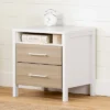 Munich 2 Drawer Nightstand - White/Soft Elm - South Shore 2 Munich 2 Drawer Nightstand - White/Soft Elm - South Shore -Children Furniture Store GUEST 9fe18016 8c24 4ce5 bfbb 8da3d93d4a22