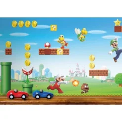 Super Mario Scene Peel & Stick Wall Border - RoomMates