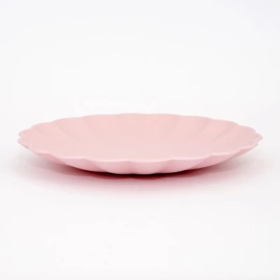 Meri-Meri Meri Meri Small Pink Reusable Bamboo Plates (Pack Of 6) 4 Meri-Meri Meri Meri Small Pink Reusable Bamboo Plates (Pack Of 6) - Image 2