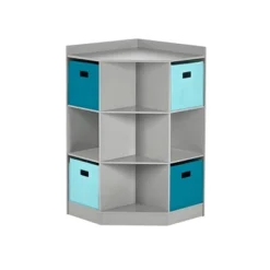 5pc Kids' Corner Cabinet Set With 4 Bins Set - RiverRidge Home -Children Furniture Store GUEST a353ee9c 5907 4aea a57e fde9c7fe936f