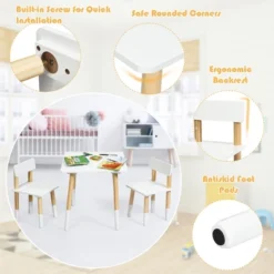 Costway Kids Wooden Table & 2 Chairs Set Children Activity Table Set 16 Costway Kids Wooden Table & 2 Chairs Set Children Activity Table Set -Children Furniture Store GUEST a37d7991 03c4 4fa4 bd00 aa142f4e54cb