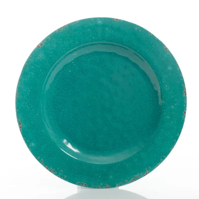 Gibson Studio California Mauna 12 Piece Assorted Crackle Decal Melamine Dinnerware Set 5 Gibson Studio California Mauna 12 Piece Assorted Crackle Decal Melamine Dinnerware Set - Image 3