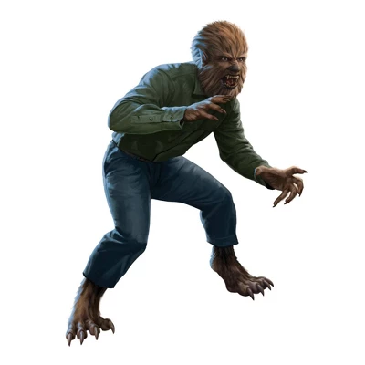 Classic Monsters The Wolf Man Giant Peel & Stick Wall Decals White - RoomMates 7 Classic Monsters The Wolf Man Giant Peel & Stick Wall Decals White - RoomMates - Image 5