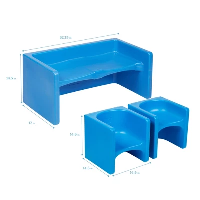 ECR4Kids Tri-Me Table & Chairs, Chair Set 3 ECR4Kids Tri-Me Table & Chairs, Chair Set