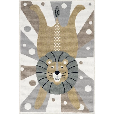 Brodie Cheerful Lion Kids Area Rug 11 Brodie Cheerful Lion Kids Area Rug - Image 9