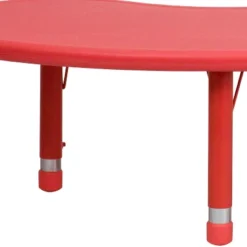 Flash Furniture 35"W X 65"L Half-Moon Plastic Height Adjustable Activity Table 18 Flash Furniture 35"W X 65"L Half-Moon Plastic Height Adjustable Activity Table -Children Furniture Store GUEST a5629b8e b7a1 4da3 acfc c7ea69121ec5