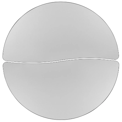 Emma And Oliver 2 Piece 47.5" Circle Wave Collaborative Grey Adjustable Activity Table Set 8 Emma And Oliver 2 Piece 47.5" Circle Wave Collaborative Grey Adjustable Activity Table Set - Image 6