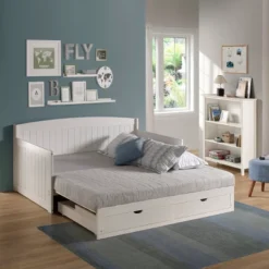 King Harmony Daybed With Conversion White - Alaterre Furniture 24 King Harmony Daybed With Conversion White - Alaterre Furniture -Children Furniture Store GUEST a919e20d b55b 4c9d b567 658ee30153e8