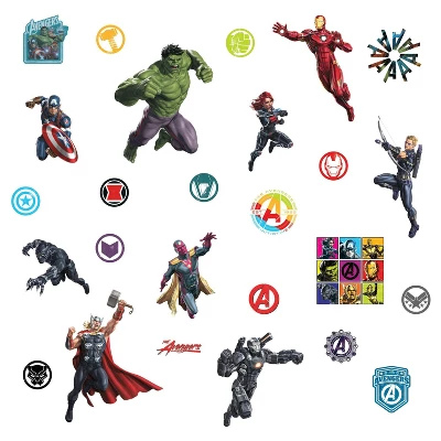 Classic Avengers Peel And Stick Wall Decal - RoomMates 4 Classic Avengers Peel And Stick Wall Decal - RoomMates - Image 2