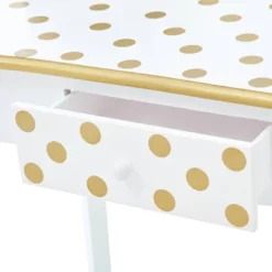 Fashion Polka Dot Gisele Play Vanity Set With Led Mirror White/Gold - Teamson Kids 25 Fashion Polka Dot Gisele Play Vanity Set With Led Mirror White/Gold - Teamson Kids -Children Furniture Store GUEST ab0681c8 53fe 4186 a732 cfc0a27d59ac