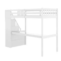 Twin Size Loft Bed With Staircase And Built-in Desk - ModernLuxe 15 Twin Size Loft Bed With Staircase And Built-in Desk - ModernLuxe -Children Furniture Store GUEST ac06d0e5 46b1 451f b58b a9640b704efe