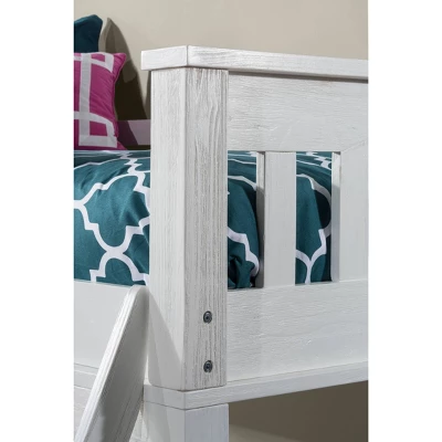 Twin Highlands Loft Bed With Desk, Chair And Hanging Nightstand White - Hillsdale Furniture 9 Twin Highlands Loft Bed With Desk, Chair And Hanging Nightstand White - Hillsdale Furniture - Image 7