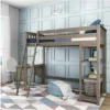 Max & Lily Twin High Loft Bed With Bookcase And Desk -Children Furniture Store GUEST aff5bfc8 5c72 480c b974 73f41b573682