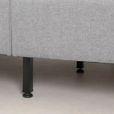 Dylane Upholstered Platform Bed And Headboard Pale Soft - South Shore 9 Dylane Upholstered Platform Bed And Headboard Pale Soft - South Shore - Image 7