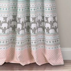 Elephant Striped Window Curtain Panels - Lush Décor -Children Furniture Store GUEST b0cf3ca2 bc79 4cc5 8ab3 d66760cd5c36