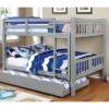 HOMES: Inside + Out Twin Over Twin Kids' Clare Bunk Bed Gray - IoHOMES 2 HOMES: Inside + Out Twin Over Twin Kids' Clare Bunk Bed Gray - IoHOMES -Children Furniture Store GUEST b13b9cd5 652d 4763 a054 dc916373fcdc