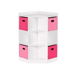 5pc Kids' Corner Cabinet Set With 4 Bins Set - RiverRidge Home -Children Furniture Store GUEST b1eb82fc 2644 4029 9ba0 808e6642881c