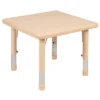 Emma And Oliver 24" Square Plastic Height Adjustable Activity Table Set With 2 Chairs 1 Emma And Oliver 24" Square Plastic Height Adjustable Activity Table Set With 2 Chairs -Children Furniture Store GUEST b20702b1 687d 4b8c b5eb 9d102f8562fc