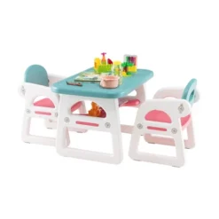 Costway 3-Piece Kids Table And Chair Set Toddler Activity Study Desk With Building Blocks 22 Costway 3-Piece Kids Table And Chair Set Toddler Activity Study Desk With Building Blocks -Children Furniture Store GUEST b2142cd5 51fa 4527 b552 4df5d43b5af2