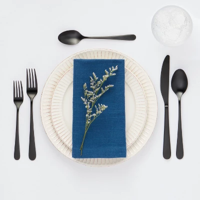 20pc Harrington Flatware Set Black - Threshold™ 3 20pc Harrington Flatware Set Black - Threshold™