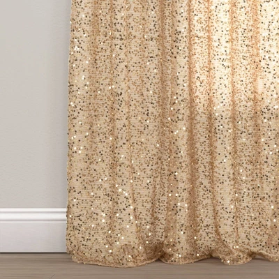 52"x84" Ballgown Glam Sparkle Sequins Window Curtain Panel - Lush Décor 5 52"x84" Ballgown Glam Sparkle Sequins Window Curtain Panel - Lush Décor - Image 3