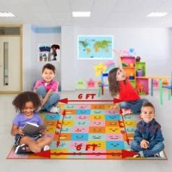 Deerlux 6 Ft. Social Distancing Colorful Kids Classroom Seating Area Rug, Emoji Mask Design 12 Deerlux 6 Ft. Social Distancing Colorful Kids Classroom Seating Area Rug, Emoji Mask Design -Children Furniture Store GUEST b504b4f5 fda8 4feb a59e c5ddaff50250