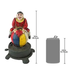 Design Toscano Spinning Acrobat Clown On Globe Authentic Iron Mechanical Bank 11 Design Toscano Spinning Acrobat Clown On Globe Authentic Iron Mechanical Bank -Children Furniture Store GUEST b591cc37 9d7d 4649 9ed9 e715a20d4979