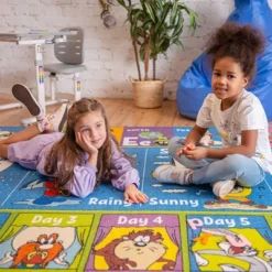 KC CUBS | Looney Tunes Boy & Girl Kids ABC Alphabet, Seasons, Months & Days Educational Learning & Play Nursery Classroom Rug Carpet -Children Furniture Store GUEST b6c1d6be af26 416b a9ec fea777e44911