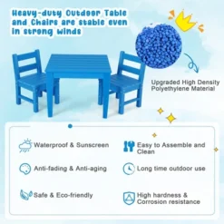 Costway 3PCS Kids Table & 2 Chairs Set Outdoor Heavy-Duty All-Weather Activity Table Set 23 Costway 3PCS Kids Table & 2 Chairs Set Outdoor Heavy-Duty All-Weather Activity Table Set -Children Furniture Store GUEST b7370a0d 9064 456b a1f2 5b5903c34368