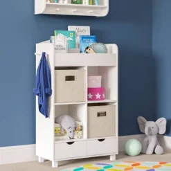 Kids' Book Nook Cubby Storage Cabinet With Bookrack - RiverRidge Home 21 Kids' Book Nook Cubby Storage Cabinet With Bookrack - RiverRidge Home -Children Furniture Store GUEST b8381782 6b6c 48b1 b3c2 bb02b7ca4b28