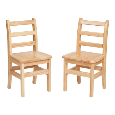 ECR4Kids Three Rung Ladderback Chair, Classroom Seating, Natural, 2-Pack 16 ECR4Kids Three Rung Ladderback Chair, Classroom Seating, Natural, 2-Pack - Image 14