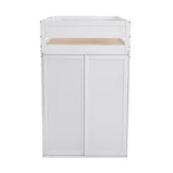 Wood Loft Bed With Wardrobes And 2-Drawer Desk With Cabinet-ModernLuxe 22 Wood Loft Bed With Wardrobes And 2-Drawer Desk With Cabinet-ModernLuxe -Children Furniture Store GUEST b9182b30 8b8e 46d7 817f da3e48a47d54