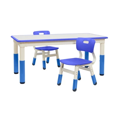 ECR4Kids Rectangle Dry-Erase Activity Table With 2 Adjustable Chairs, 3-Piece 9 ECR4Kids Rectangle Dry-Erase Activity Table With 2 Adjustable Chairs, 3-Piece - Image 7