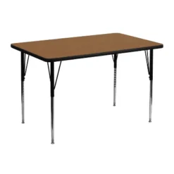 Flash Furniture 30''W X 48''L Rectangular Thermal Laminate Activity Table - Standard Height Adjustable Legs -Children Furniture Store GUEST b9b12101 4bf7 471e b72e 7b8290a10baa 1