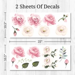 Pastel Floral Wall Decor - Decalcomania 14 Pastel Floral Wall Decor - Decalcomania -Children Furniture Store GUEST ba2bae87 a20d 4892 8b8c aa5370981ffc