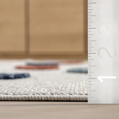 NuLOOM Marleigh Raindrop High-Low Kids Tasseled Area Rug 4 NuLOOM Marleigh Raindrop High-Low Kids Tasseled Area Rug - Image 2