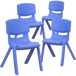 Flash Furniture 4 Pack Plastic Stackable School Chair With 12'' Seat Height -Children Furniture Store GUEST bb2c8594 e30c 4a06 af1d de294f76a880