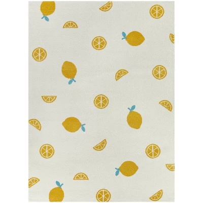 Lemons Kids' Rugs White - Balta Rugs 7 Lemons Kids' Rugs White - Balta Rugs - Image 5