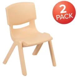 Flash Furniture 2 Pack Plastic Stackable School Chair With 12" Seat Height -Children Furniture Store GUEST bc95c98c 340e 447b bc1a 68295a907c9a