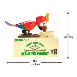 Insten Parrot Piggy Bank Robotic Coin Munching Toy Money Box, Red, 6.6x6.5 Inches 13 Insten Parrot Piggy Bank Robotic Coin Munching Toy Money Box, Red, 6.6x6.5 Inches -Children Furniture Store GUEST bcd274c7 3831 4d49 a27b 9b46dffac7d0